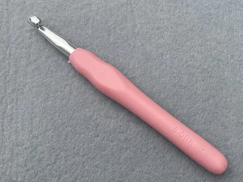 Гачок з прогумованою ручкою - 8 мм