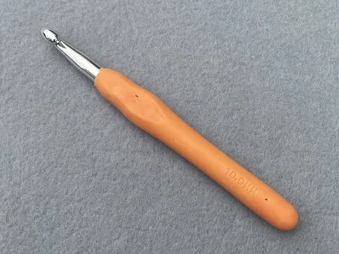 Гачок з прогумованою ручкою - 10 мм