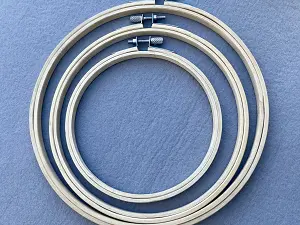 Набір дерев'яних пялець з гвинтом - 3шт