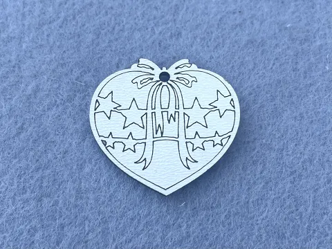 Підвіски із МДФ "Серце"