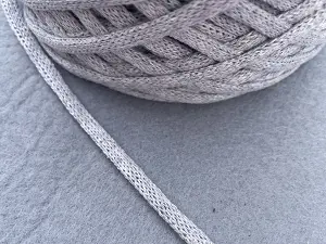 Бавовняний шнур, Світло сірий, 4мм, 100 метрів.