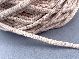 Хлопковый шнур, Бежевый, 4мм, 100 метров.