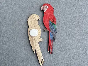 Декор із мдф "Папуга"