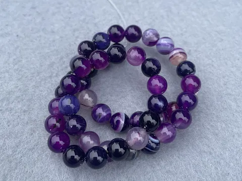 Агат фіолетовий-8мм
