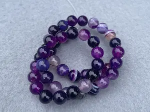 Агат фіолетовий-8мм