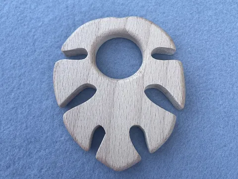 Грызунок деревянный "Монстера"