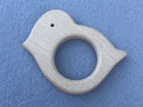 Грызунок деревянный "Птичка"