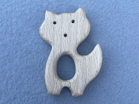 Гризунок дерев'яний "Котик"