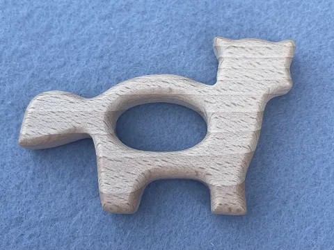 Гризунок дерев'яний "Котик"