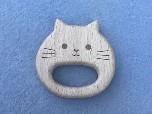 Гризунок дерев'яний "Котик"