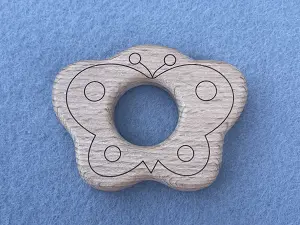 Гризунок дерев'яний "Метелик"