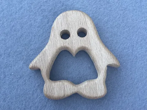 Гризунок дерев'яний "Пінгвін"