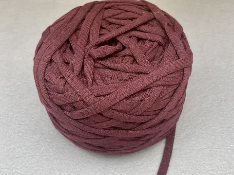 Бавовняний шнур,Бордовий,7мм,100 метрів