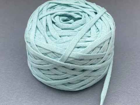 Бавовняний шнур ,Мятний, 7 мм, 100 метрів