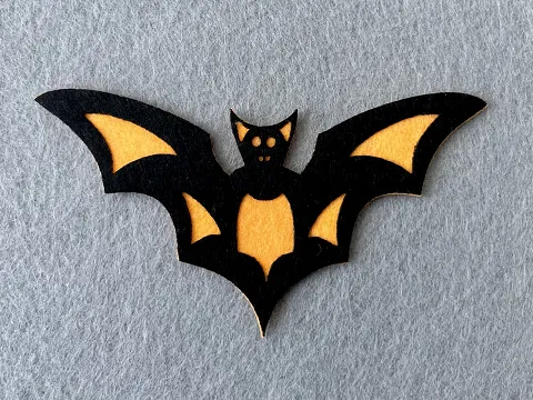 Аплікація з фетру <Кажан>