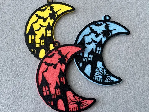 Аплікація з фетру <Місяць>