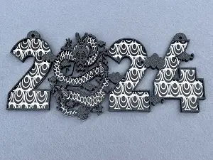 Декор із фанери "Символ Нового року 2024"