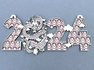 Декор із фанери "Символ Нового року 2024"