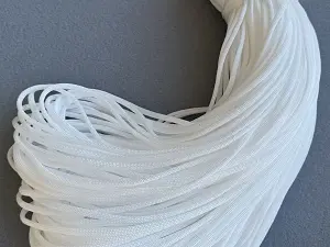 Поліефірний шнур, Білий, 4 мм, 100 метрів