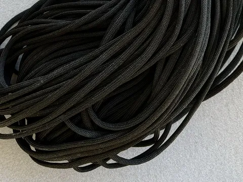 Поліефірний шнур,Чорний,4 мм,100 метрів
