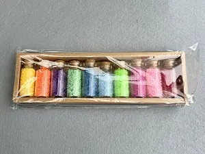 Набір бісеру в пляшечках - 10 кольорів