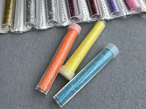 Набір глітера в колбочках - 12 шт