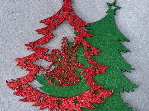 Аплікація з фетру та фому <Ялинка>