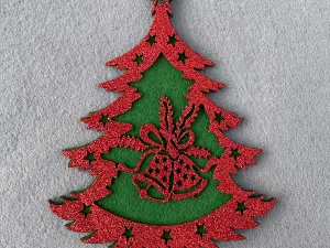 Аплікація з фетру та фому <Ялинка>