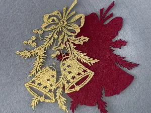 Аппликация из фетра и фома <Колокольчики>