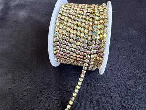 Стрічка стразова SS 10 crystal AB