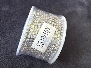 Стрічка стразова SS 10 crystal AB
