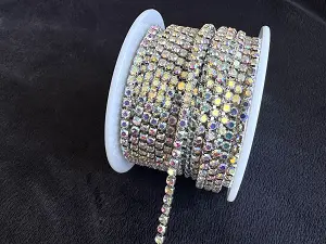 Стрічка стразова SS 10 crystal AB