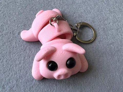 Брелок Хрюша надруковано на 3Д принтері