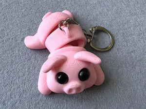 Брелок Хрюша надруковано на 3Д принтері