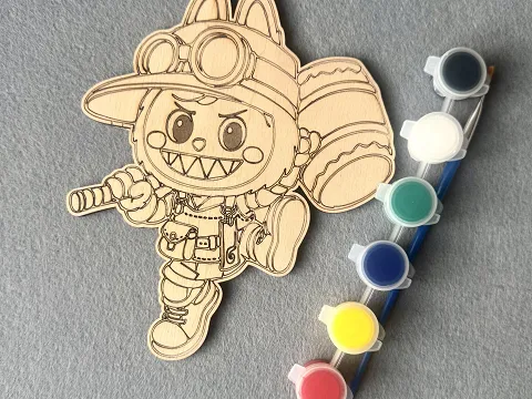 Набір для творчості дерев'яна розмальовка #14