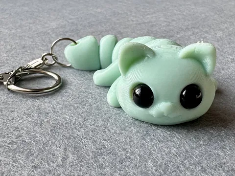 Брелок Кішка надруковано на 3Д принтері