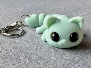 Брелок Кішка надруковано на 3Д принтері