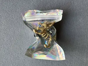 Брелок Скелет-Волка напечатана на 3Д принтере