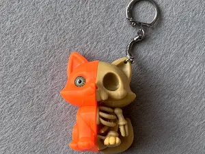 Брелок Скелет - Лисиця надрукована на 3Д принтері