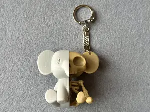Брелок Скелет - Слон надрукована на 3Д принтері