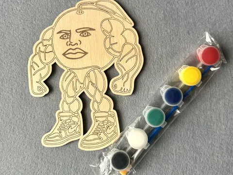 Набір для творчості дерев'яна розмальовка  # 22