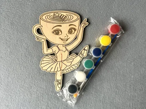 Набір для творчості дерев'яна розмальовка  # 26