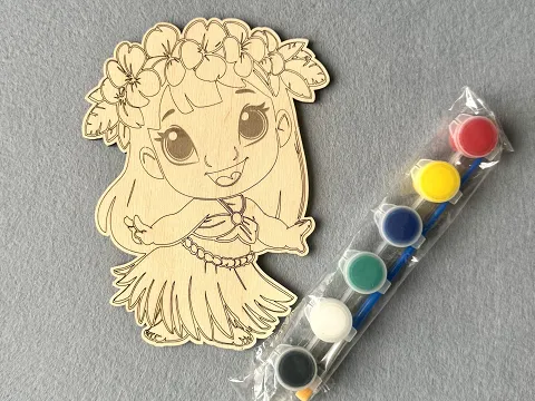 Набір для творчості дерев'яна розмальовка  # 30