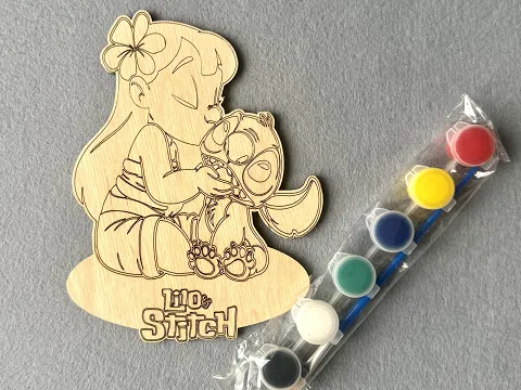 Набір для творчості дерев'яна розмальовка  # 31