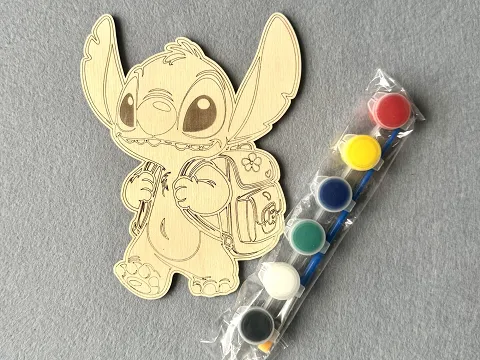 Набір для творчості дерев'яна розмальовка  # 34