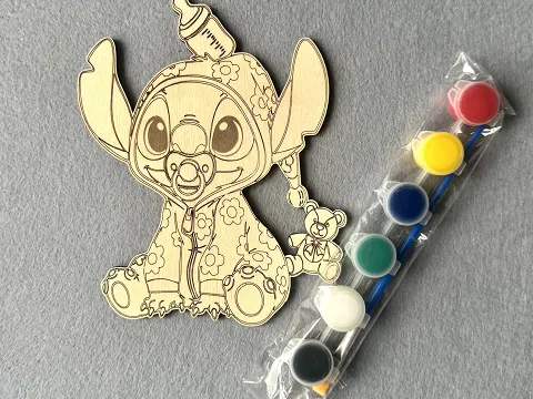 Набір для творчості дерев'яна розмальовка  # 36