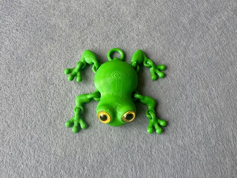 Брелок Лягушка напечатана на 3Д принтере