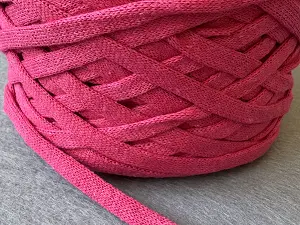 Хлопковый шнур, Малиновый, 7мм, 100 метров