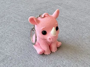 Брелок Носорог надрукований на 3Д принтері