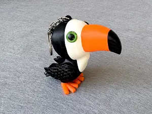 Брелок Тукан надрукований на 3Д принтері